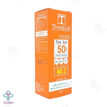 کرم ضد آفتاب SPF50 فاقد چربی تینولا - بژ طلایی