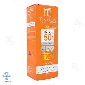 تصویر  کرم ضد آفتاب SPF50 پوست خشک تینولا - بژ روشن 