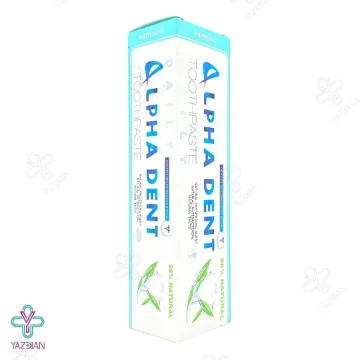 خمیر دندان طبیعی سفید کننده آلفا دنت - 75 میلی لیتر