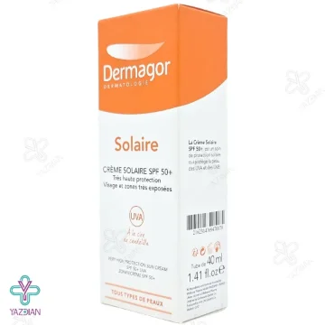 کرم ضد آفتاب SPF50 پوست خشک و معمولی درماگور - 50 میلی لیتر	