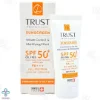 کرم ضد آفتاب کنترل کننده چربی SPF50 تراست پوست چرب و مختلط - بی رنگ