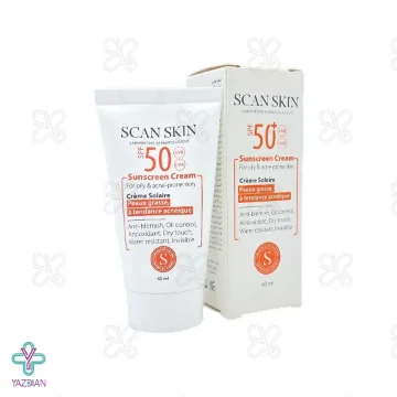 کرم ضد آفتاب SPF50 پوست چرب اسکن اسکین – بی رنگ