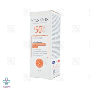 کرم ضد آفتاب و ضد لک SPF50 اسکن اسکین – بی رنگ کرم ضد آفتاب و ضد لک SPF50 اسکن اسکین – بی رنگ