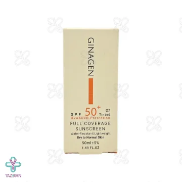 کرم ضد آفتاب SPF50 پوست خشک ژیناژن - رنگی 02