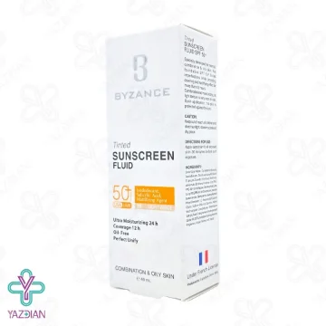 فلوئید ضد آفتاب SPF50 پوست چرب بیزانس – بژ روشن